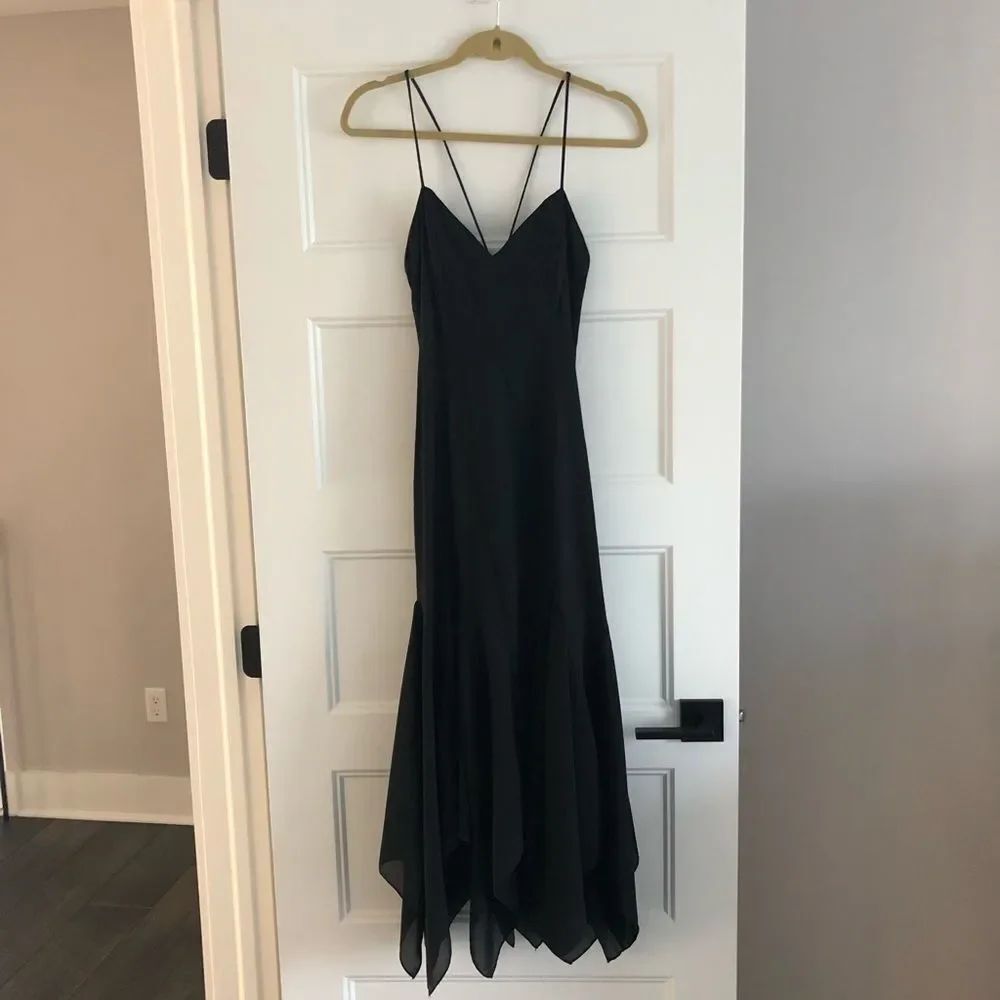 Vintage Black Spaghetti Strap Dress